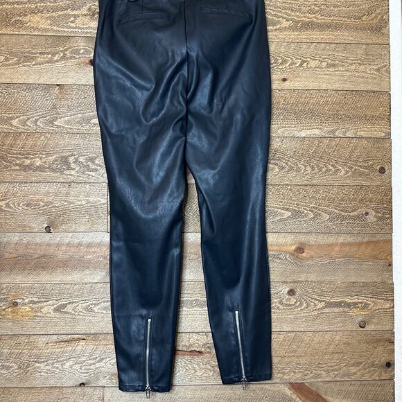Blank NYC The Bond Skinny Pants Black Vegan Leather Mid-Rise Size 30 - Picture 5 of 9